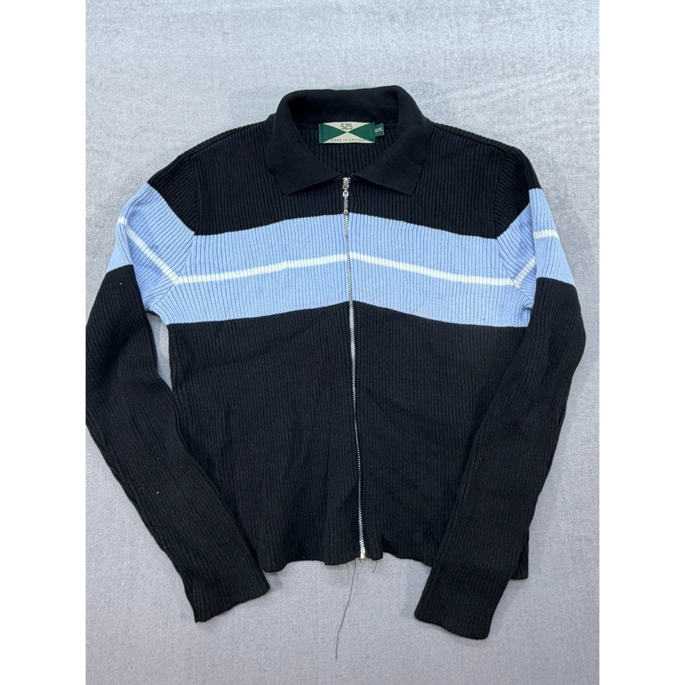 Vintage 525 Made in America Women Jacket Black Blue Size O/S Small